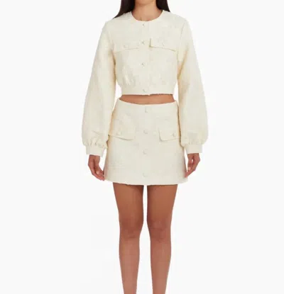 Amanda Uprichard Bello Jacket In Muslin In Neutral