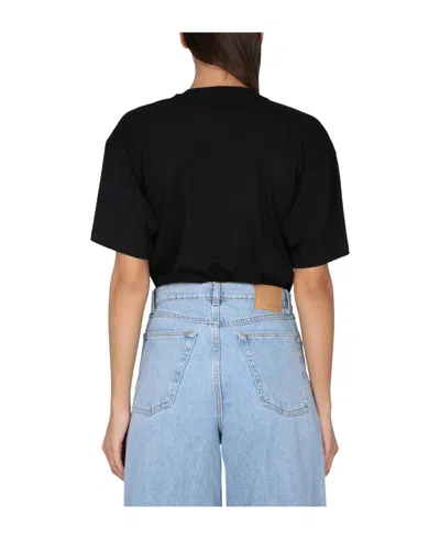 Moschino Teddy Bear Printed T-shirt In Black