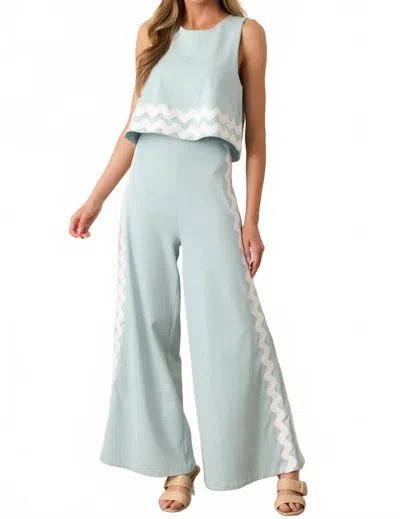 Prosperina Kayla Jumpsuit In Ancient Waters In Multi