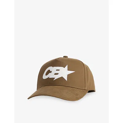 Cole Buxton Cotton Star Racing Baseball Cap In Brown