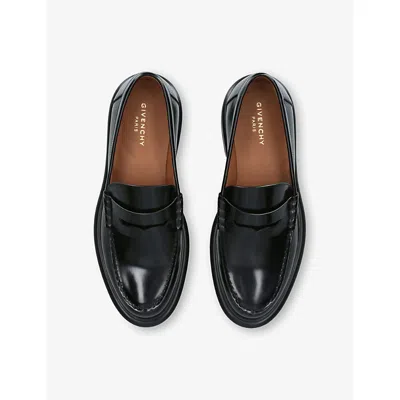 Givenchy Black Loafers With 4g Detail In Leather Man