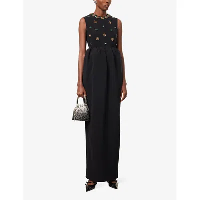 Huishan Zhang Womens  Virginia Sleeveless Stretch-woven Gown In Black