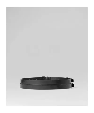 Ann Demeulemeester Mack Double Belt In Black