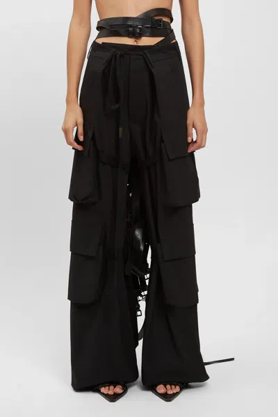 Ann Demeulemeester Mack Double Belt In Black