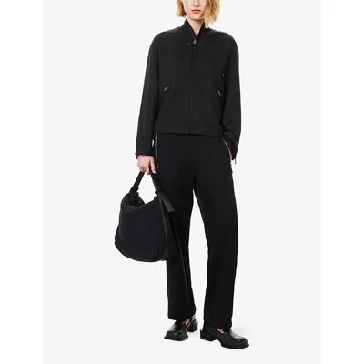 Team Wang Design Omens  Acceptance Stand-collar Woven Jacket In Black