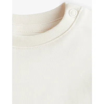 H&m Adorables Round-neck Long-sleeve Cotton T-shirt 4-18 In White