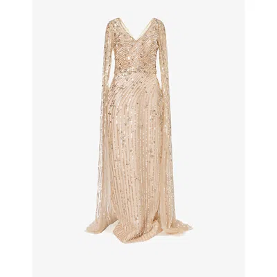 Sabina Bilenko Womens  Nour Woven Gown In Neutral