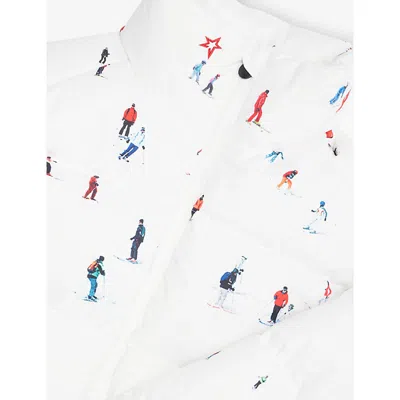 Perfect Moment Kids Dede Ski Print Nuuk Puffer Jacket In Multi