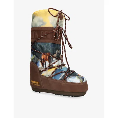 Moon Boot X Guest In Residence Postcard Icon High Boots In Multi