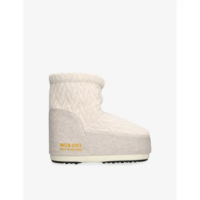 Moon Boot X Guest In Residence Knitted Icon Low Boots In Neutral