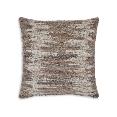 Hivvago Nely 22 Inch Accent Pillow Set Of 4, Handwoven Abstract Design, Ivory Brown In Brown