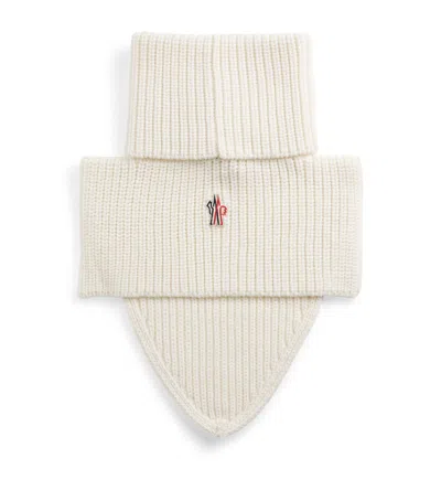 Moncler Virgin Wool Grenoble Neck Warmer In Neutral