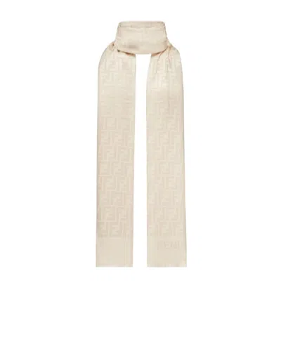 Fendi Camellia Silk Stole In Pink