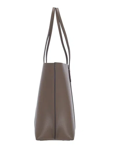 Tory Burch Large Perry Leather Tote Bag In Brown