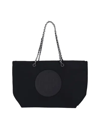 Tory Burch Ella Chain Small Crossbody In Black