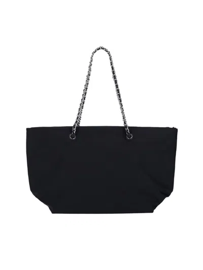 Tory Burch Ella Chain Small Crossbody In Black