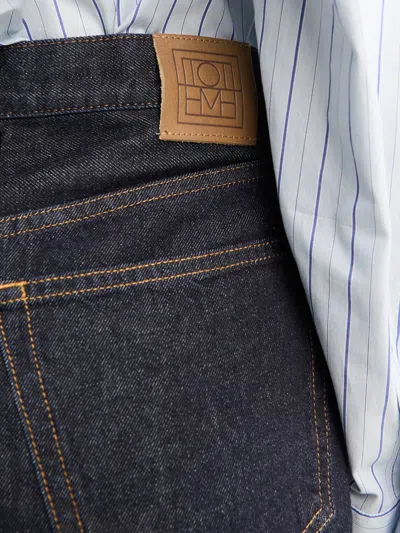 Totême Twisted-seam Jeans In Blue