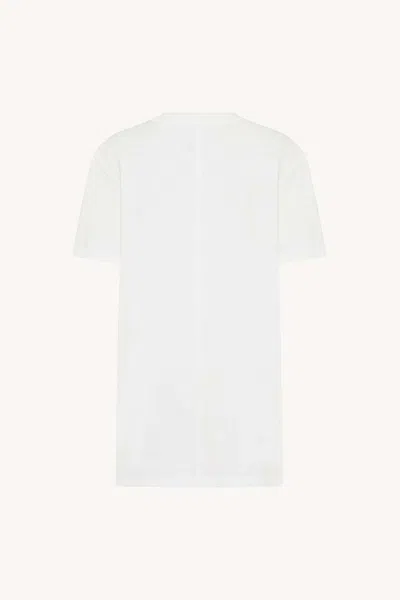The Row Serata Cotton Jersey T-shirt In White