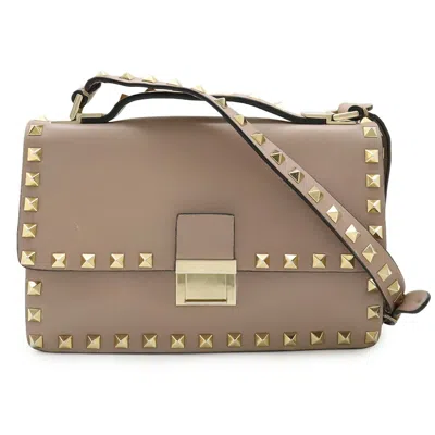 Pre-owned Valentino Garavani Leather Pochette Shoulder Bag () In Pink