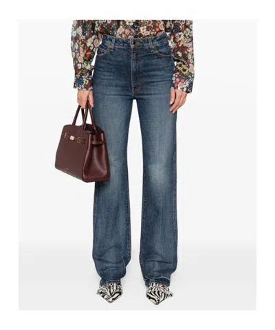 Khaite Danielle High-rise Jeans In Blue