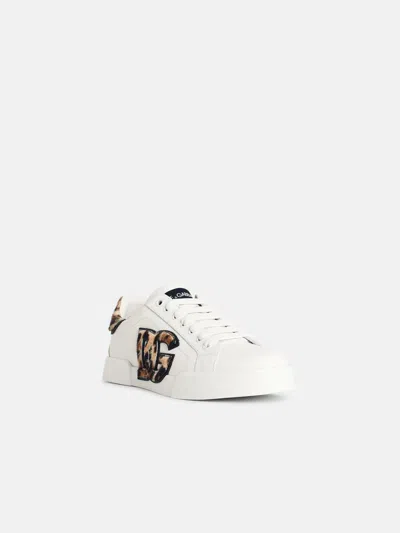 Dolce & Gabbana Dolce  Gabbana Portofino Light Strobel Sneakers In White