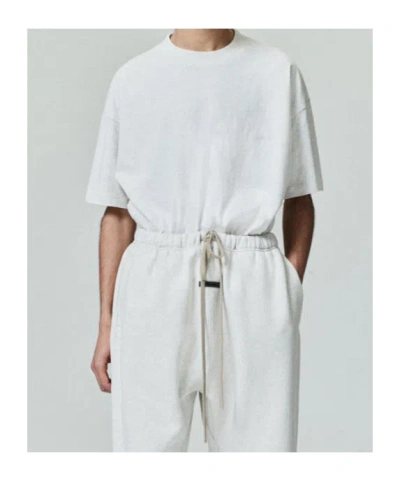 Essentials Embroidered Essential Tee In White