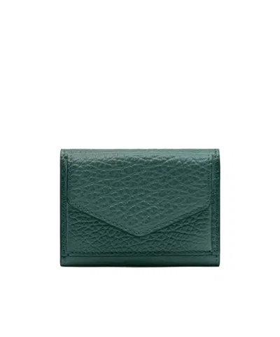 Maison Margiela Four Stitches Pocket Wallet In Green