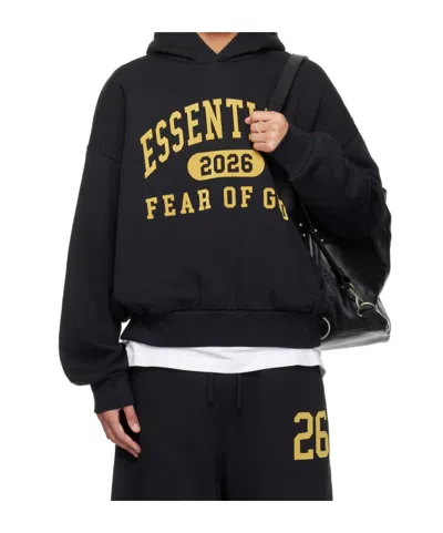 Essentials Classic Fleece Hoodie In Black