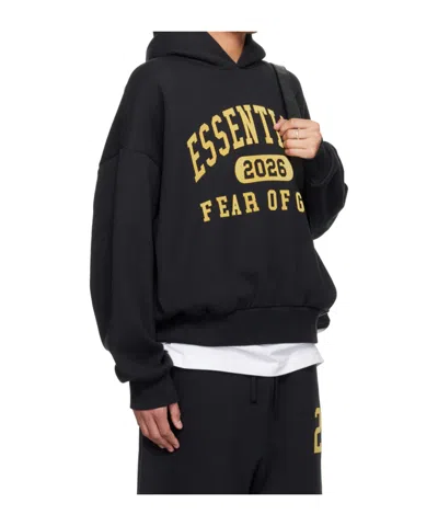 Essentials Classic Fleece Hoodie In Black