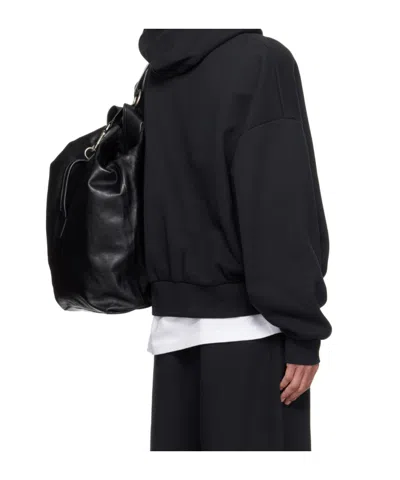 Essentials Classic Fleece Hoodie In Black