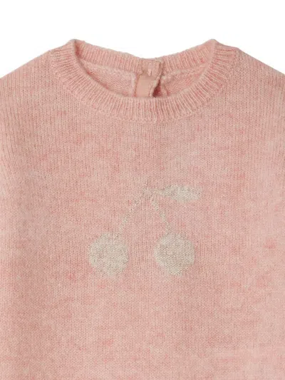 Bonpoint Long-sleeved Bodysuit In Pink