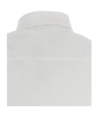 Maison Margiela Short Sleeve Shirt Button Down Collar Pocket In White