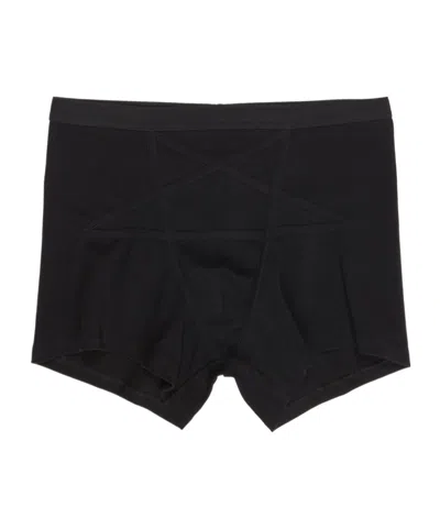 Rick Owens Modern Boxer Brief Seam Detail In Black