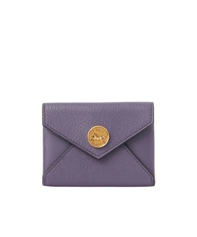 Chloé Grain Leather Envelope Card Holder In Multi