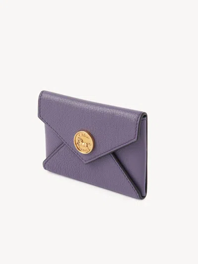 Chloé Grain Leather Envelope Card Holder In Multi