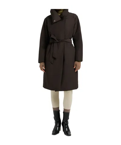 Moose Knuckles Lonsdale Long-sleeve Coat In Brown