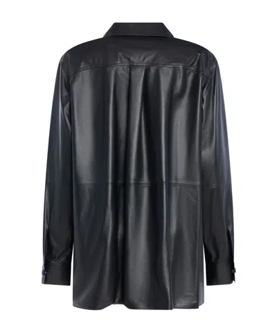 Yves Salomon Pocket Button Shirt In Black