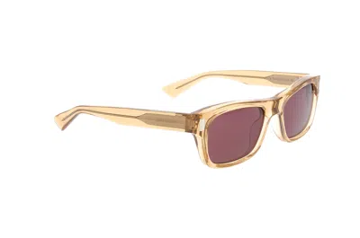 Saint Laurent Eyewear Rectangle Frame Sunglasses In Brown