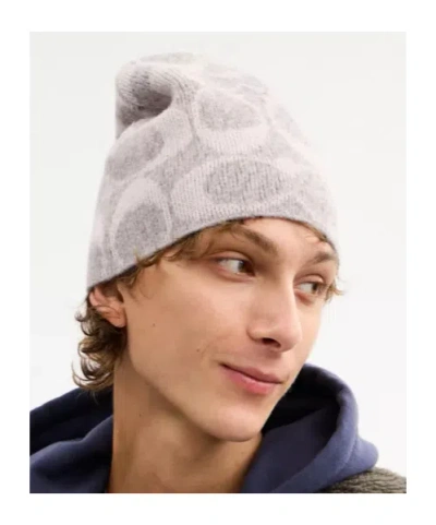 Coach Maxi Signature Logo-pattern Beanies In Brown