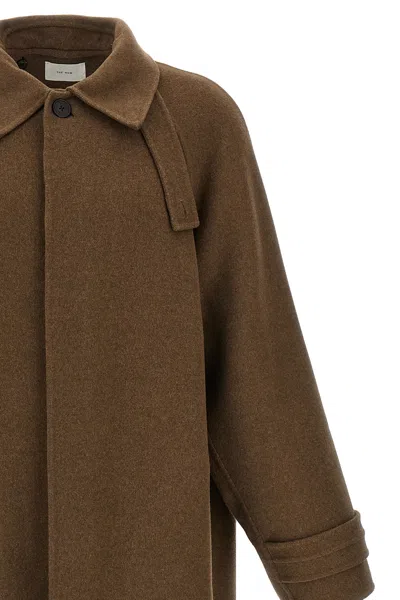 The Row 'kenet' Coat In Brown