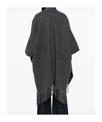 Brunello Cucinelli Tassel Cloak In Black