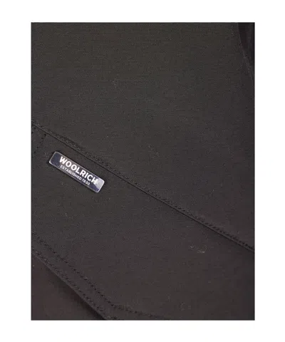 Woolrich Short Parka In Black