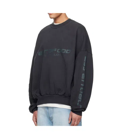 Essentials Heavy Fleece Cropped Relaxed Sweatshirt In Black