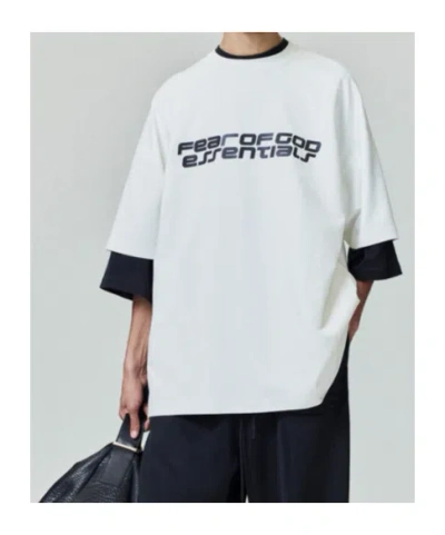 Essentials Ponte 90s Tee In White