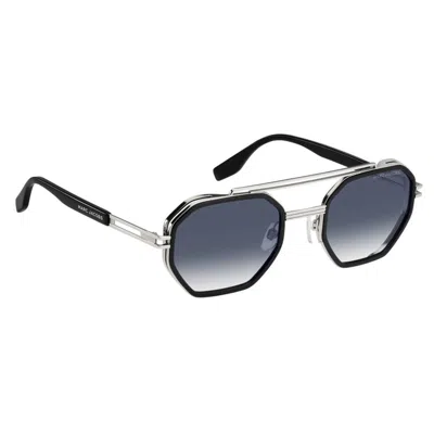 Marc Jacobs Logo Sunglasses In Silver
