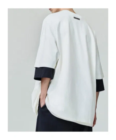 Essentials Ponte 90s Tee In White