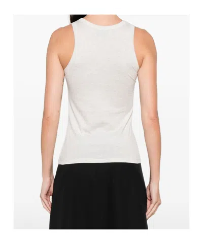 Coperni White Embroidered Tank Top In Neutral