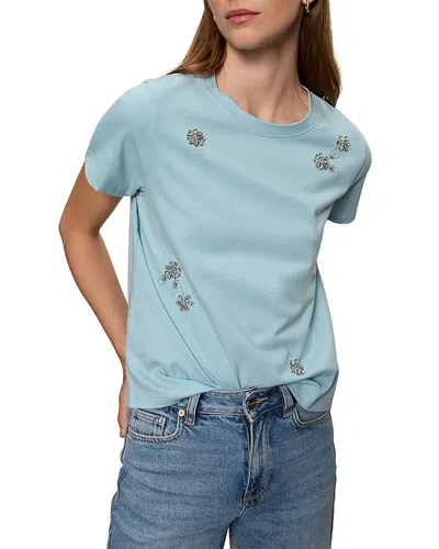 Sanctuary Embellished Tee In Blue