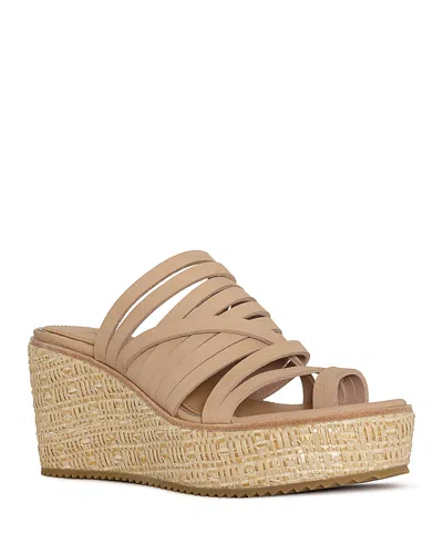 Donald Pliner Women's Leather Toe Loop Wedge Slide Sandals In Multi