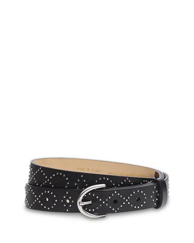 Rag & Bone Women's Maisie Studded Belt In Black